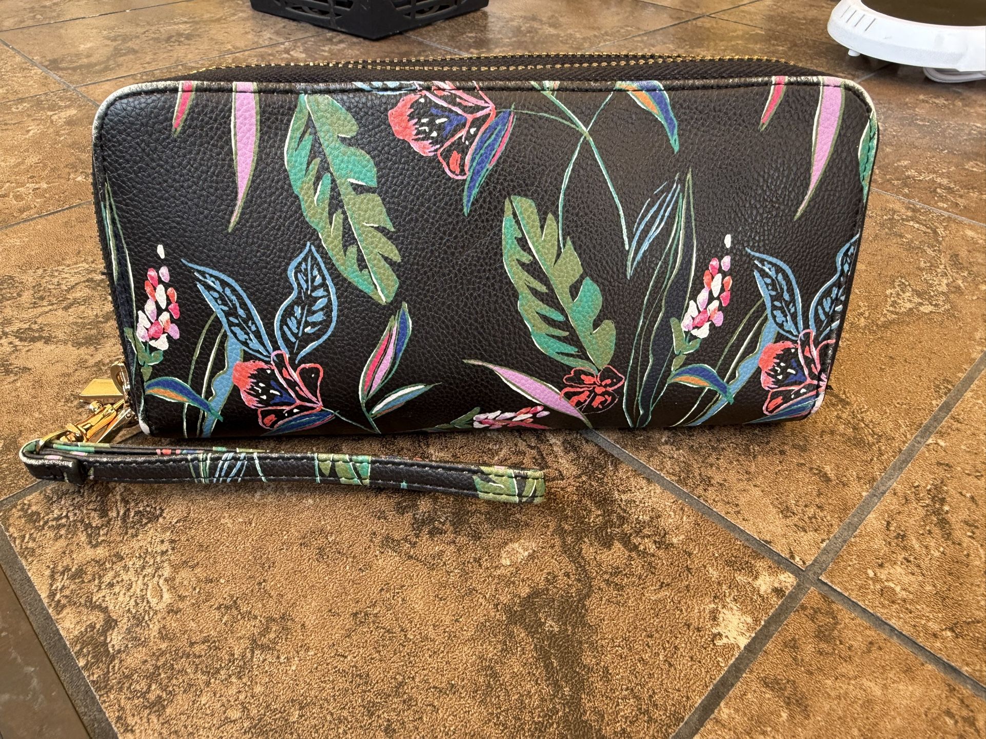 Women's Watch Wallet Floral Pattern