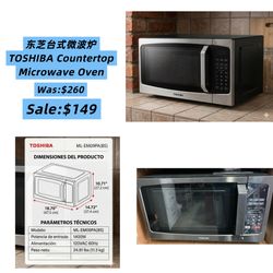 TOSHIBA 0.9 Cu.Ft. Countertop Microwave Oven - Brand New Performance Price: $149