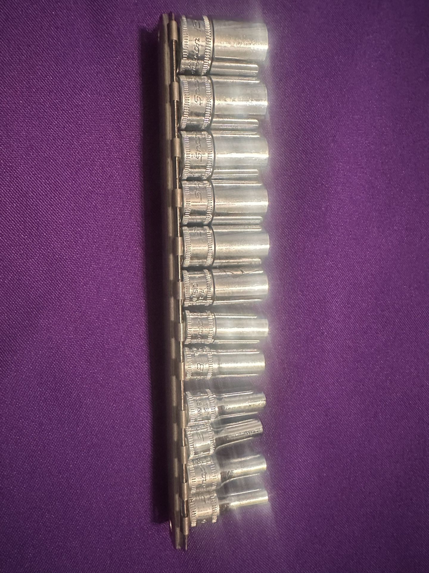Snap On 1/4” Drive 6pt Metric Socket 12pc 5-15mm Set TMMS