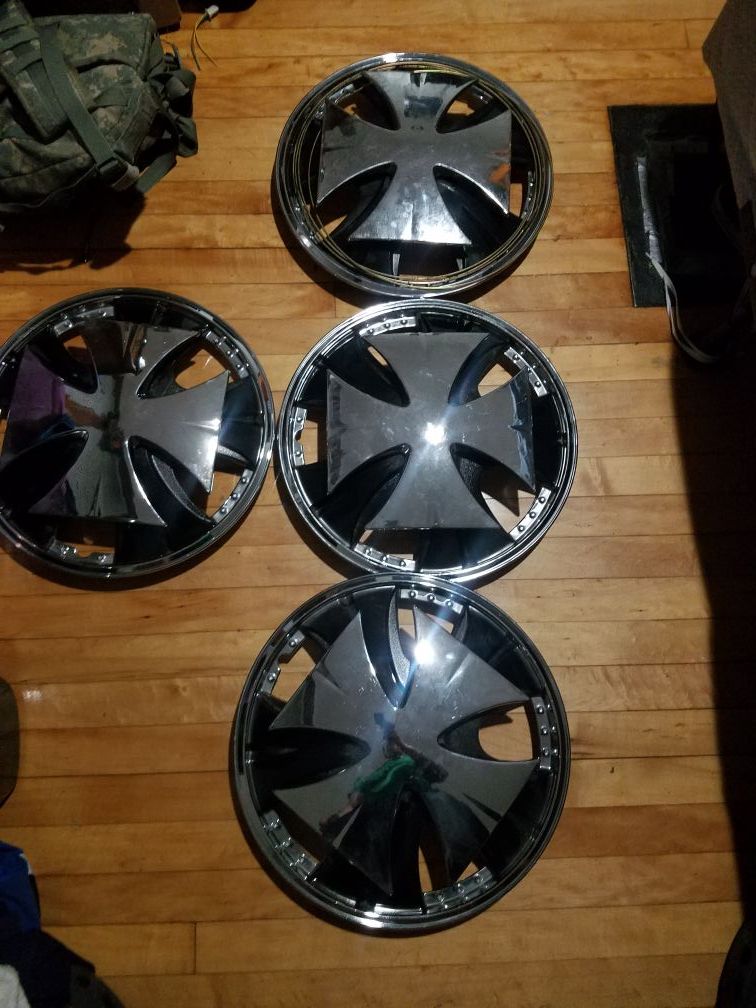 15 inch spinner hubcaps