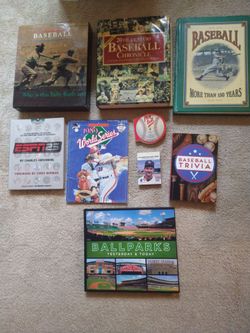 Baseball books lot