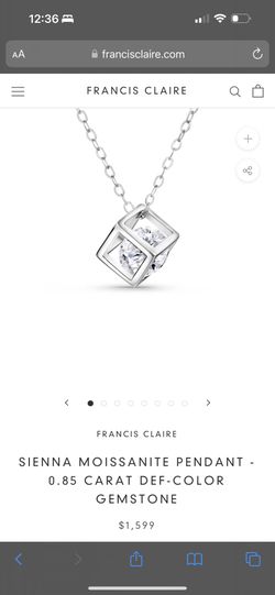 Sienna Mossanite Pendent 0.85 Carat