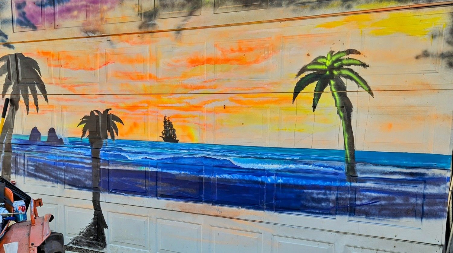 Custom Garage Door Murals