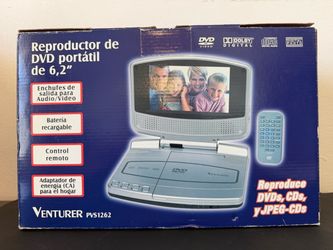 Venturer PVS1262 Portable DVD Player 6.2"