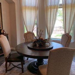 Dining Table With Lazy Susan