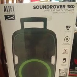 Altec Lansing SoundRover Wireless Trolley Bluetooth Speaker with Microphone, 180 Watts