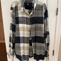 Men’s Alpinestars Plaid Flannel Shirt – Size XXL