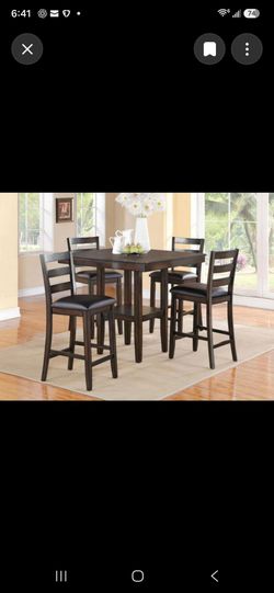 5-Piece Counter Height Dining Set