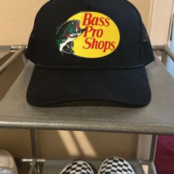 Bass Pro Shops Black Fishing Cap