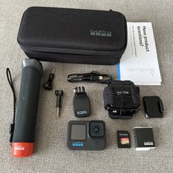 GoPro HERO11 Black Action Camera Bundle With 256gb SD Card, Extra Battery, And Accessories