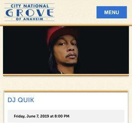 DJ Quik tickets