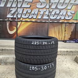 Pair Of 285/30/19 MICHELIN FREE INSTALL 