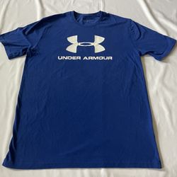 Under Armour Tee T-shirt Short Sleeve Crew Neck Top Royal Blue Men Activewear M