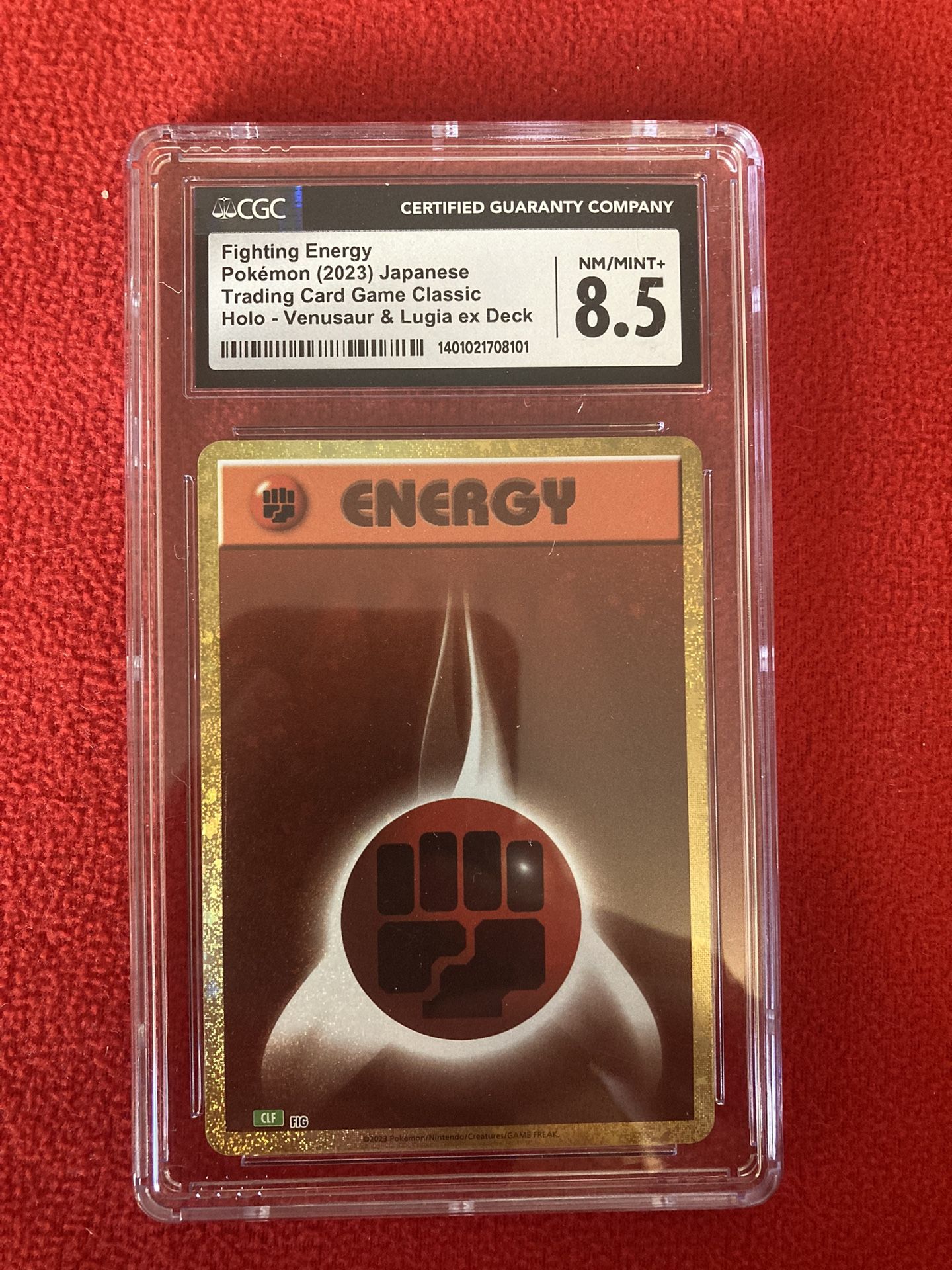 Pokemon Fighting Energy CGC 8.5