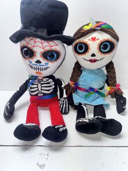Wishpets Day of the Dead Mateo & Deborah Plush Doll Bundle