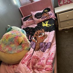 Pink Bed frame $50 or best Offer! 