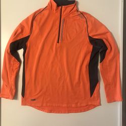 Saucony DRYLETE ViZi PRO Running 1/4 Zip Performance Track Jacket — Size Large