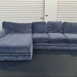 Blue Living Spaces Sectional(WILL DELIVER)