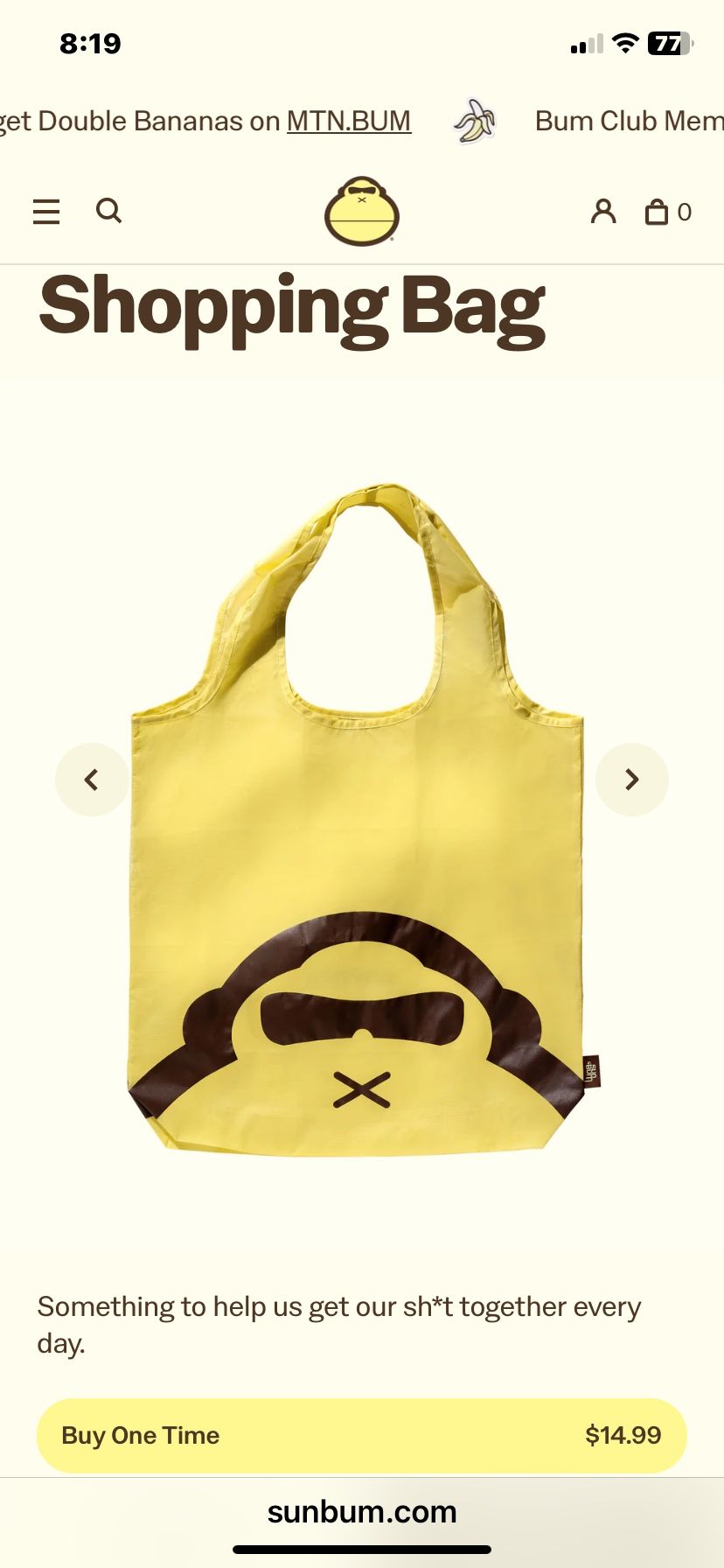 SunBum Shopping Bag Great Gift$10