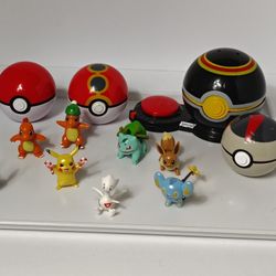 Pokemon Minifigures And Pokeballs (Assorted)