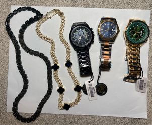 Watches & stainless steel necklaces