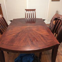 Dining Room Table + Buffet +Chairs