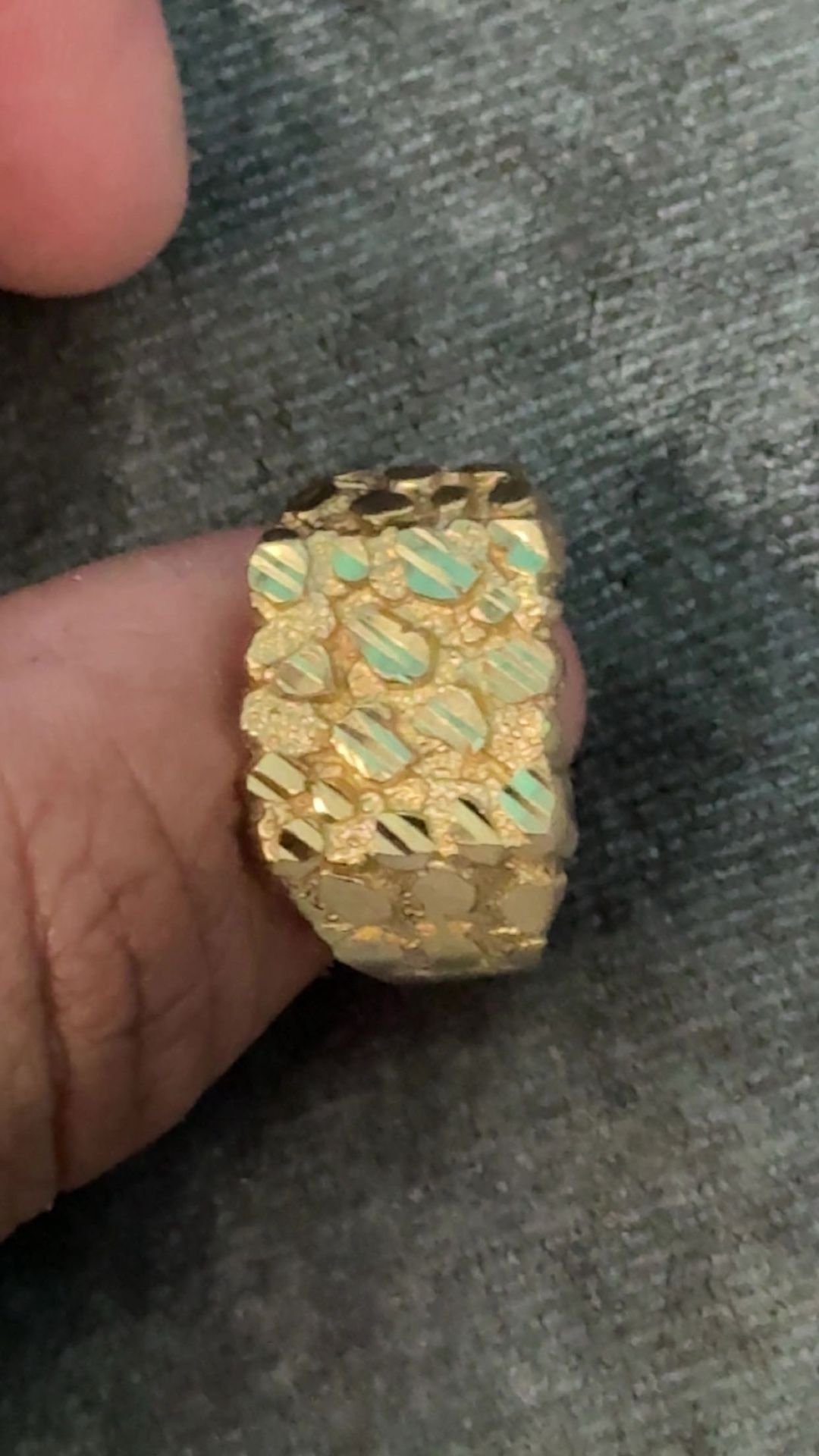 Gold Nuggets Ring