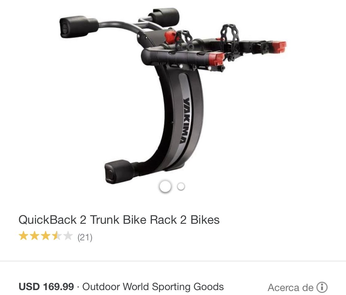 Yakima - QuickBack 2 Trunk Bike Rack 2 Bikes