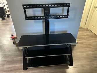 3-in-1 TV stand  glass shelves  mount.