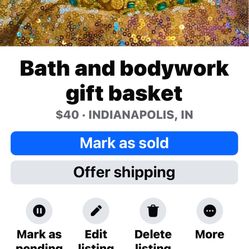 Bath And Bodywork’s Gift Basket 
