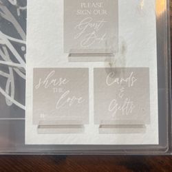 Acrylic Wedding Signs