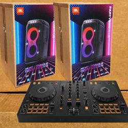 🚨 No Credit Needed 🚨 Pioneer Rekordbox Serato DJ Controller JBL Battery Powered Speakers Package 🚨 Payment Options Available 🚨 
