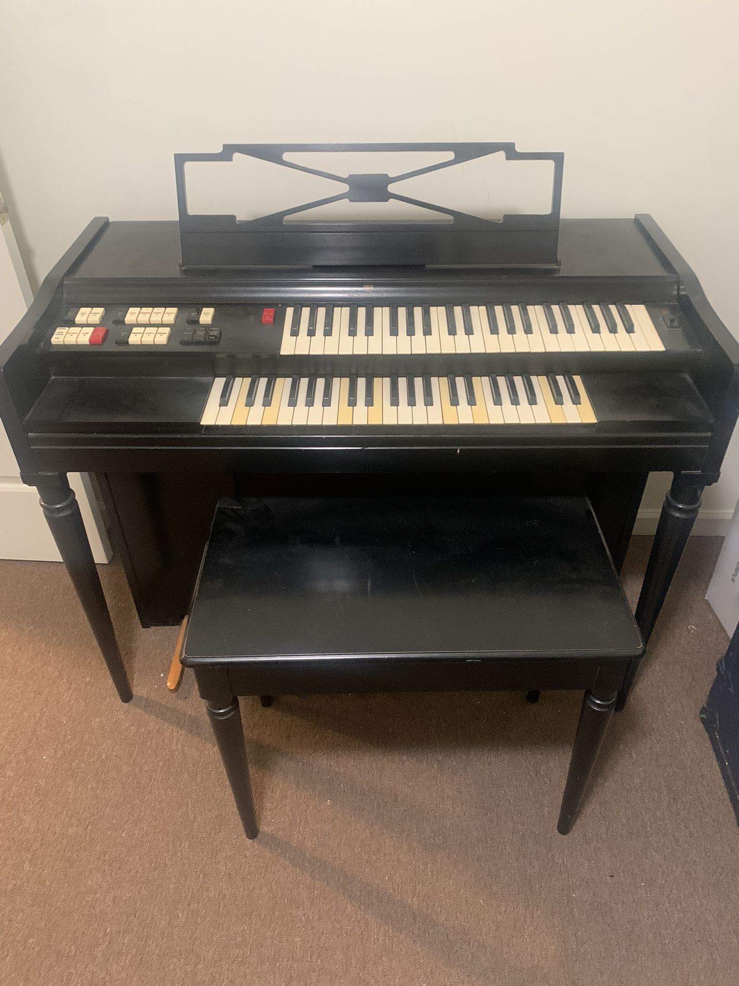 Wurlitzer Organ And Stool