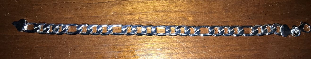Figaro silver bracelet