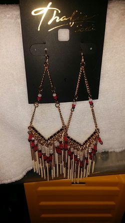 Earrings Multi Tri Level Fringe Tower Earrings By: THALIA SODI #29.50-20
