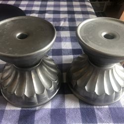 Pottery Barn Pillar Candle Holders