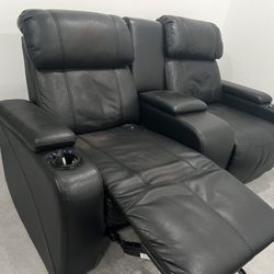 Black chair  and double recliner  used- pick up only