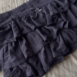Black Ruffle Skirt