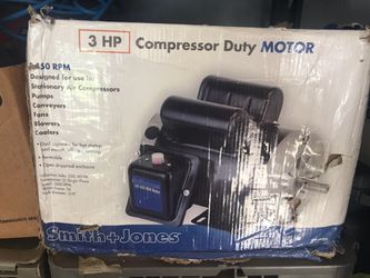 3 HP compressor duty motor