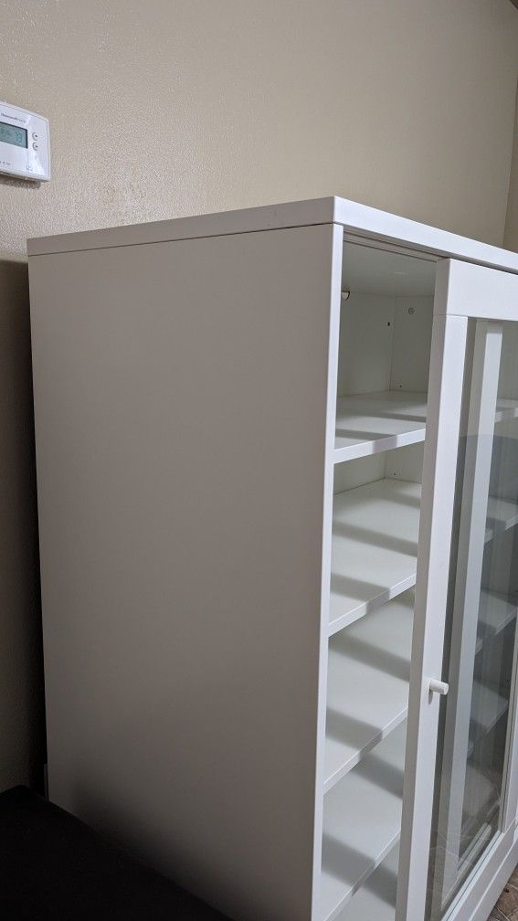 Ikea Syvde Cabinet with Glass Doors for Sale in Littleton, CO
