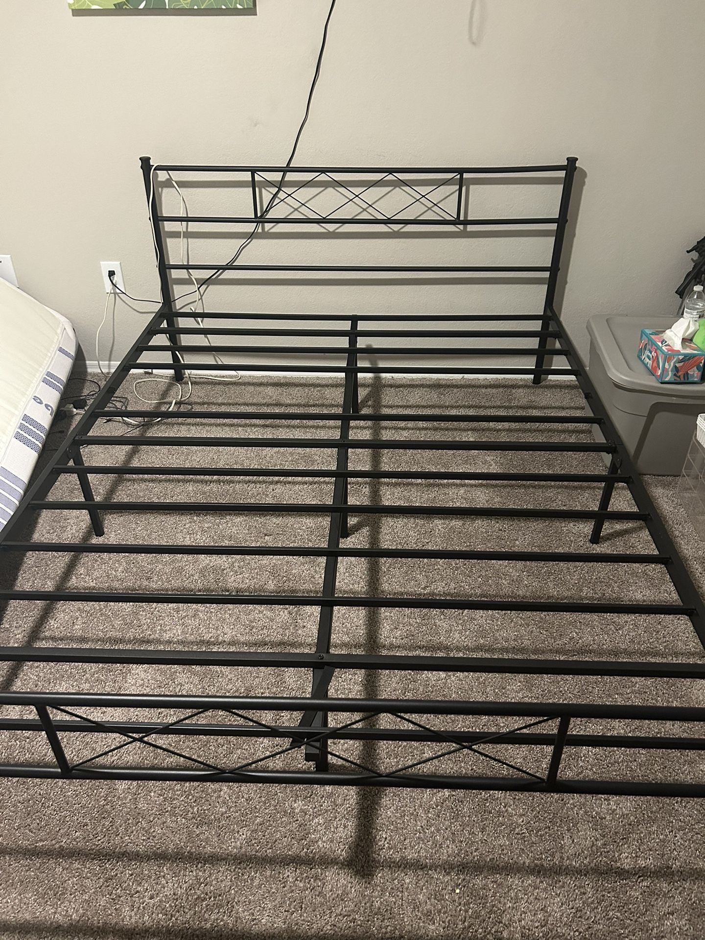 Queen Black Metal Bed Frame