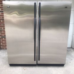 Free Delivery- Whirlpool Full Freezer + Full Fridge Stainless Steel.