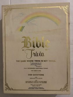 Bible Trivia Board Game 1984 Cadaco