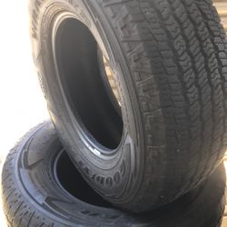 265 70 R 16” Goodyear Wrangler A/T Territory. Great Shape. $350
