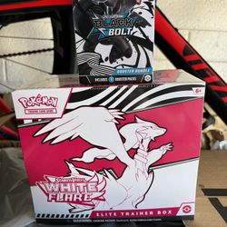 White Flare ETB And Black Bolt Booster Bundle