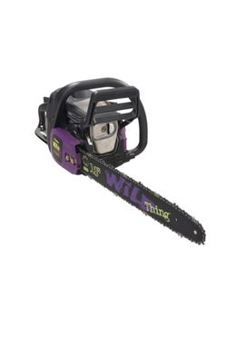 Poulan gas chain saw with case