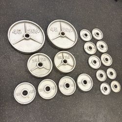 220 Pound 2” Olympic Weight Plate Set