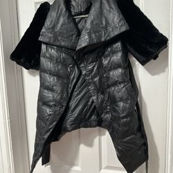 Leather Jacket With Short Sleeves 