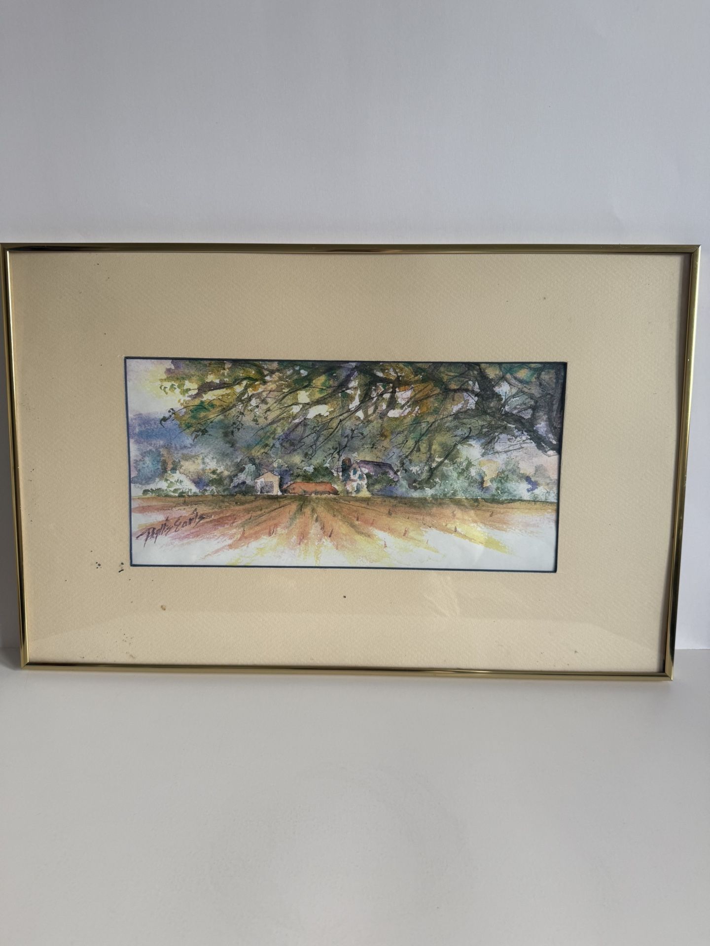Warm Vintage Watercolor — Signed by Patty Earls