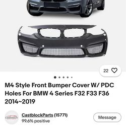 f32 bmw 4 series m4 front bumper